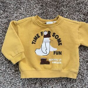 ZARA 9-12 month baby sweatshirt gender neutral